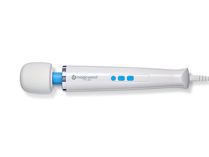 Authentic Magic Wand Plus HV-265 – Plug-In Variable-Speed Personal Massager with Flexible Neck, Soft Silicone Head and Ultra-Powerful Motor for Deep, Rumbling, Muscle Relaxing Vibrations - Plus