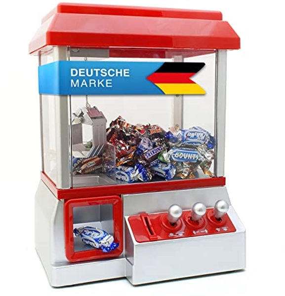 GOODS+GADGETS Candy Grabber Süßigkeitenautomat Süßigkeiten Greifautomat Greifer Spielautomat rot, Kind