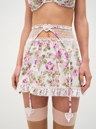 Mary Rose Garter Skirt — Pink