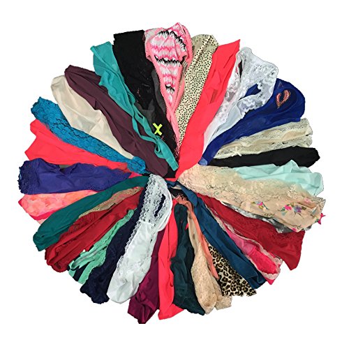 EMBEK Variety of Womens Underwear Pack T-Back Thong Bikini Hipster Briefs Cotton Lace Panties - X-Small 20 Pcs