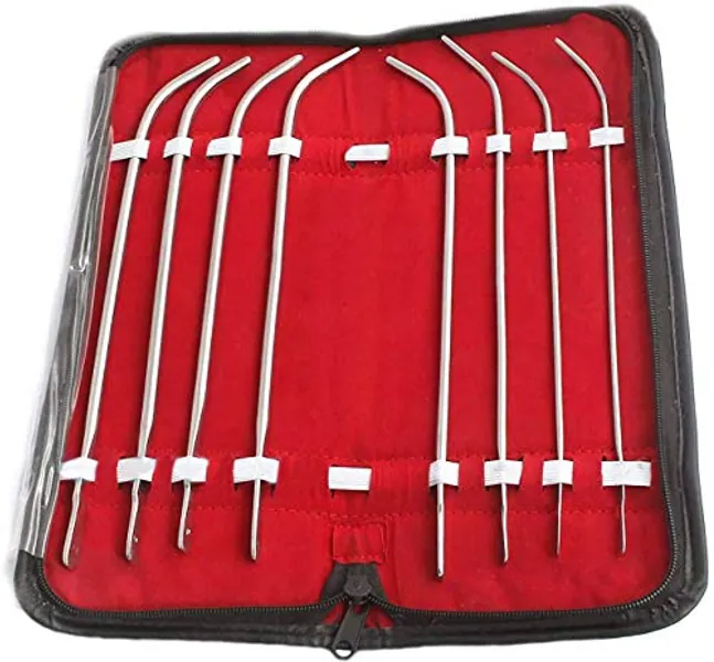 G.S 8 PC VAN BUREN URETHRAL SOUNDS WITH A CARRYING CASE by G.S Gyne