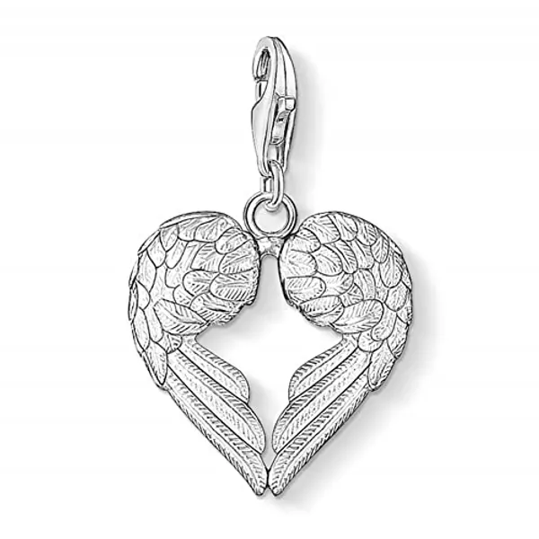 Thomas Sabo Women Charm Pendant Wings Charm Club 925 Sterling Silver 0613-001-12