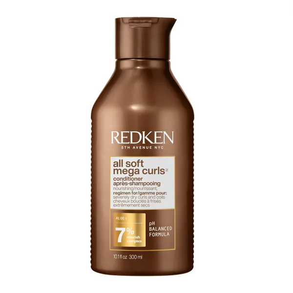 Redken All Soft Mega Conditioner | For Extremely Dry Hair | Nourishes & Softens Severely Dry Hair | With Aloe Vera | 8.5 Fl Oz, 10.1 fl. oz