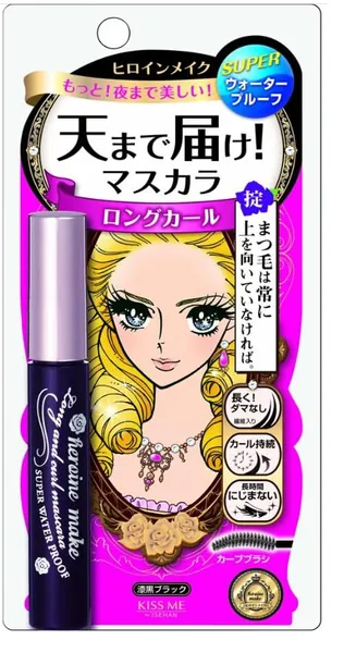 Heroine Make Long and Curl Mascara Super Waterproof - 01 Super Black For Women Mascara, 6 g (I0088787)