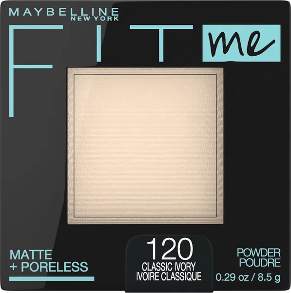 Maybelline Fit Me Matte & Poreless Pressed Powder - Classic Ivory 120,0.29 Ounce