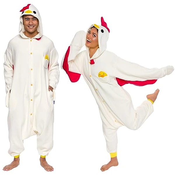 Adult Onesie Halloween Costume - Animal and Sea Creature - Plush One Piece Cosplay Suit for Adults, Women and Men FUNZIEZ!