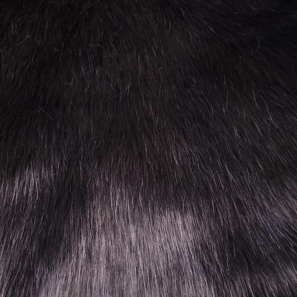 Black Luxury Fox Faux Fur