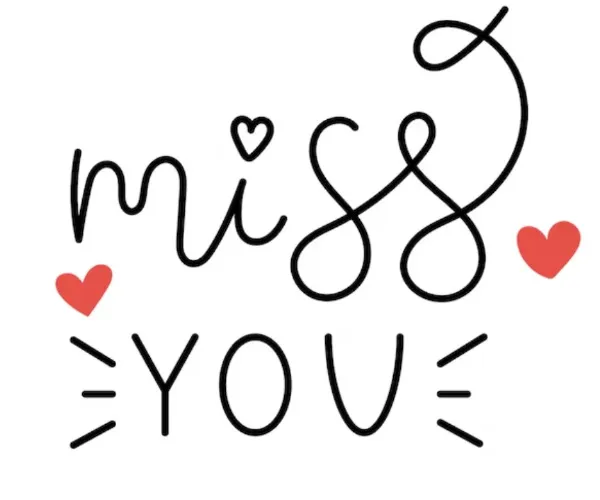 I miss you card 💖