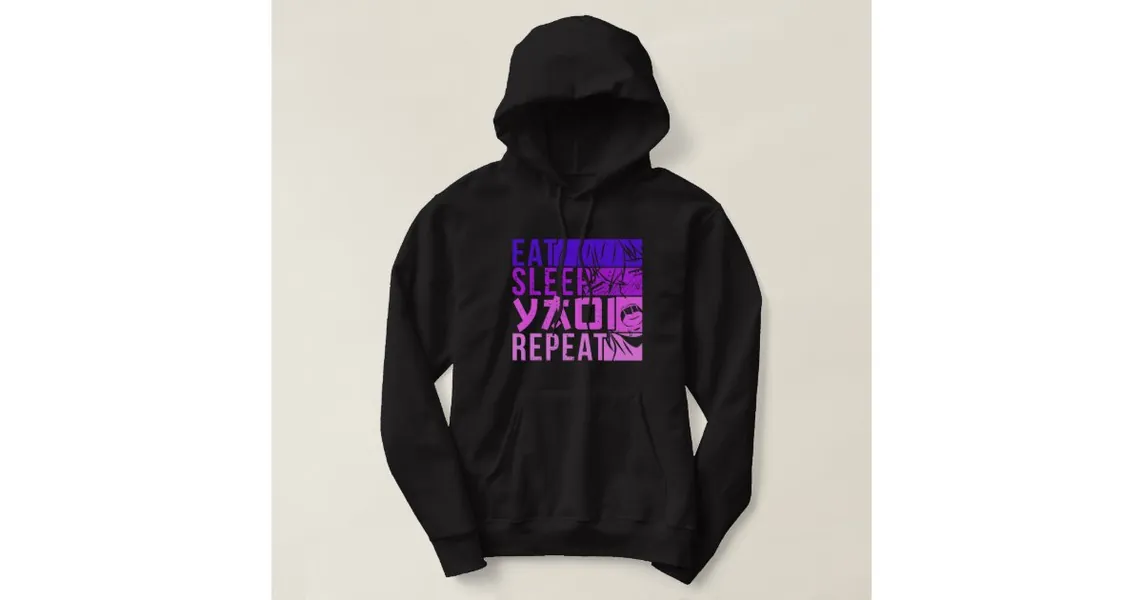 Eat Sleep Yaoi Repeat Fujoshi Anime Boy Gay Manga  Hoodie | Zazzle