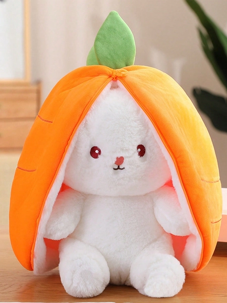 1 Peça Em Forma De Morango Coelho Brinquedo De Pelúcia Para Animais De Estimação Somente