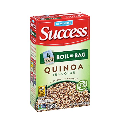 Success Boil-In-Bag Quinoa, Quick Tri-Color Quinoa, 12-Ounce Box - Quinoa - 12 Ounce (Pack of 1)
