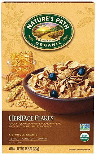 Nature's Path Organic - Cereal Heritage Flakes Whole Grains High Fiber - 13.25 oz. - whole grain - 13.2 Ounce (Pack of 1)