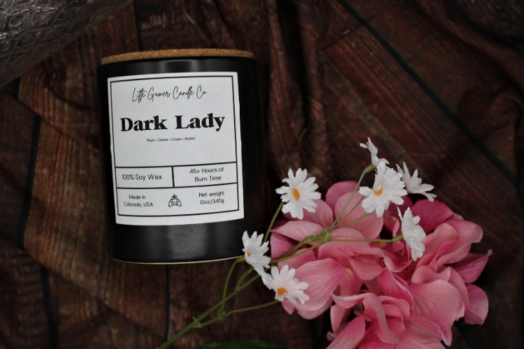 Dark Lady Scented Soy Wax Candle