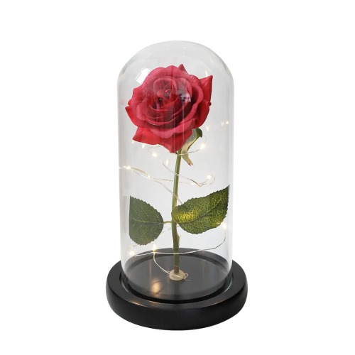Cosmic LED Rose Sphere - Red