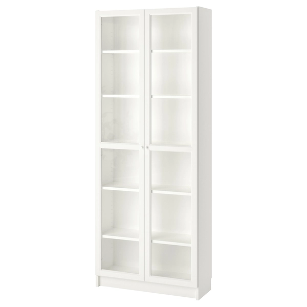 BILLY / OXBERG Bookcase - white 31 1/2x11 3/4x79 1/2 "