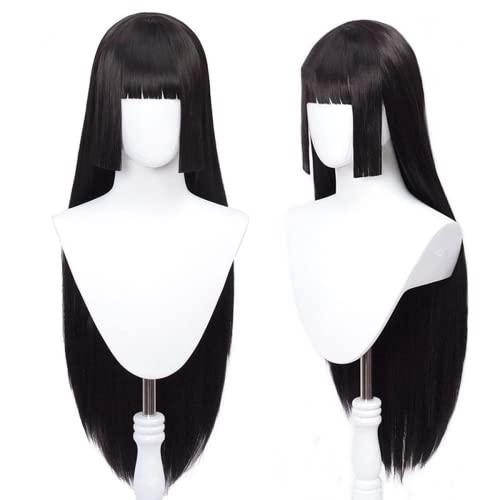 Liamiona Jabami Yumeko Anime Cosplay lunga parrucca nera diritta per donne ragazze + cap parrucca gratis