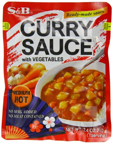 S&B Curry Sauce with Vegetables Medium Hot,7.4 Ounce (Pack of 10) - 7.4 Ounce (Pack of 10)