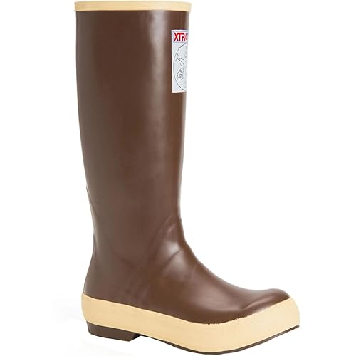 Xtratuf Women's 15 Inch Salmon Sisters Legacy Boot - Choc/Beige/Octopus Print - 8