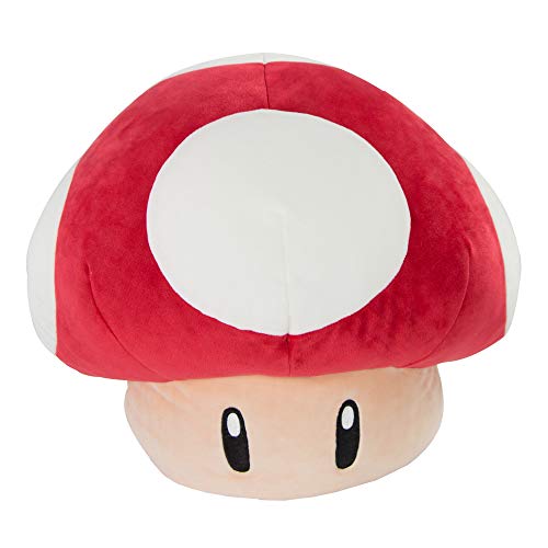 Club Mocchi- Mocchi- Nintendo Super Mario Plush - Mushroom Plushie - Collectible Squishy Plushies - 15 Inch - Mushroom