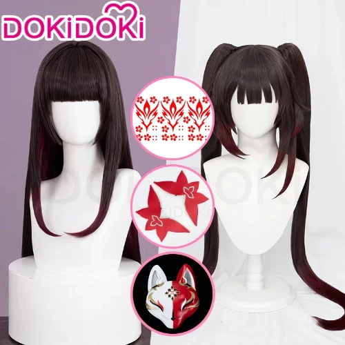 Sparkle Wig DokiDoki Women Double Ponytail 