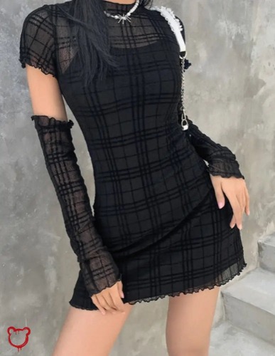 Patchwork Dress by Turning Point - black / M