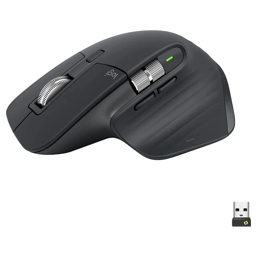 Logitech MX Master 3S - Wireless Performance Mouse with Ultra-Fast Scrolling, Ergo, 8K DPI, Track on Glass, Quiet Clicks, USB-C, Bluetooth, Windows, Linux, Chrome