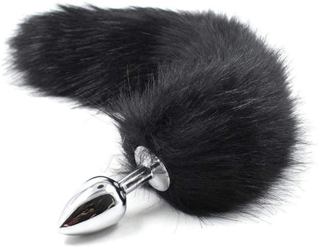 CTFIVING Role Play Fluffy Faux Fox Tail Cosplay Costume Party Accessories Super Quality Stainless Steel Women