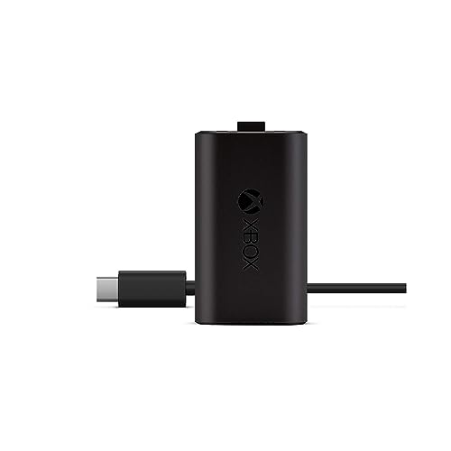 Xbox Series X/S Play & Charge Kit - Recharge during or after play - Fully charges in 4 Hours - 9 Ft Cable - Compatible w/ Xbox Series X/S - Compatible w/ Xbox Controllers w/ USB Type-C - Black