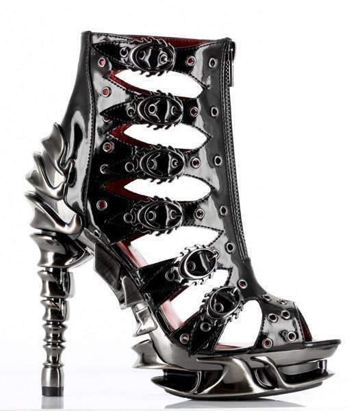 Hades Alternative Shoes Crimson Black High Heels - 10 / Black