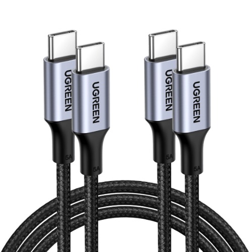 UGREEN USB C to USB C 100W Fast Cable 2 Pack | 6.6FT