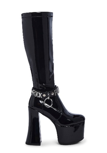 Safe Word Platform Boots | BLACK / US 8