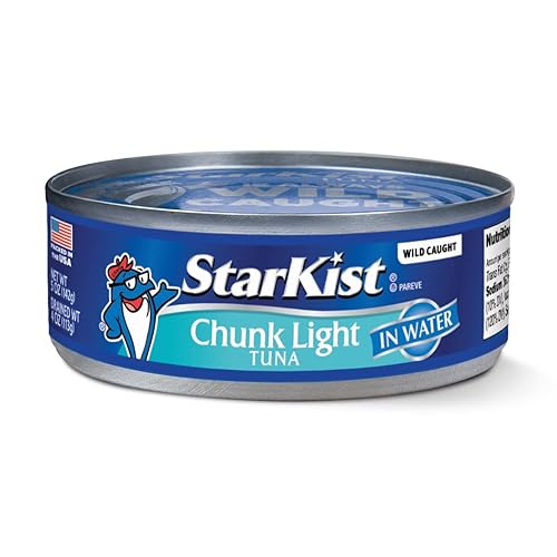 StarKist Chunk Light Tuna in Water, 5 oz (1 Pack) Canned Tuna Fish, Wild Caught, Gluten Free, Ready to Eat, Perfect for Salads, Keto Meals and Snacks, with 20g Protein & 90 Calories Per Serving - Chunk Light in Water - 5 Ounce (Pack of 1)