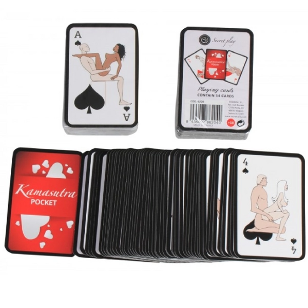 SECRETPLAY  POCKET KAMASUTRA PLAYING CARDS I ES/EN/PT/IT/FR/DE