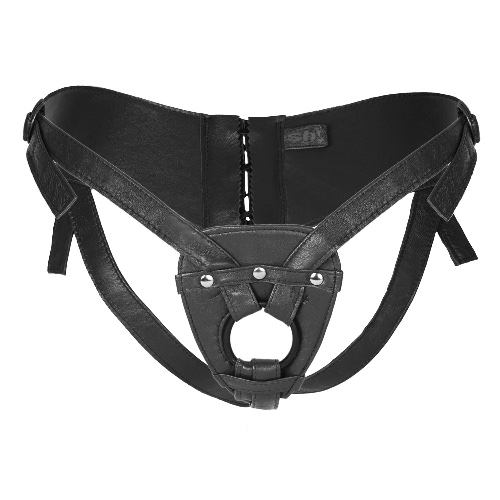Corset Strap-On Harness - Black / Small/Medium (8-12)