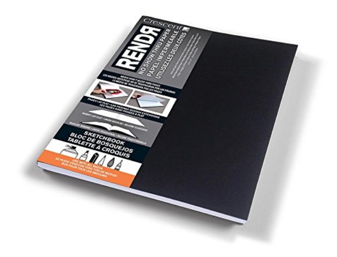 Crescent Creative Products RENDR Lay-Flat Soft Cover Sketchbook, 8.5 11-Inch - 8.5-Inch by 11-Inch - book