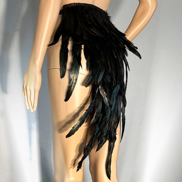 Black Bird Feather Tail