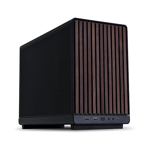 Lian Li A3-mATX-WD-26.3L Micro Form Factor Chassis-No Fans Included-Supports 360mm AIO-Modularity Design-for M-ATX, ITX Motherboard-DAN Cases Collaboration-Wood Front Panel-Black (A3X-WD) - A3 (Wood Front Panel-Black)