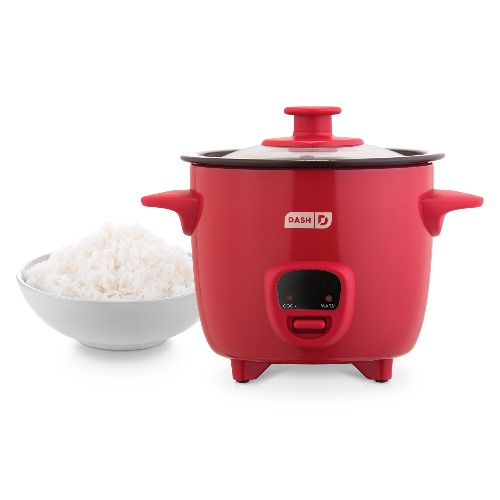 Mini Rice Cooker with Keep Warm | Red
