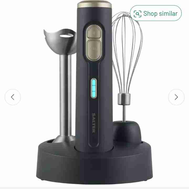 Buy Salter EK5394BGRY Cordless 2-in-1 Hand Blender - Grey | Hand blenders | Argos