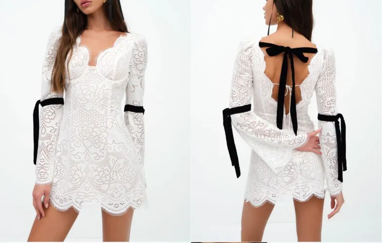 Araceli Mini Dress — White