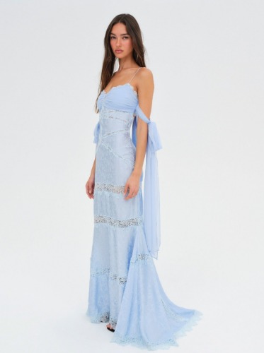 Rita Lace Gown — Blue