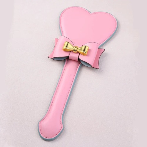 Bow & Heart Paddle - Pink & Gold