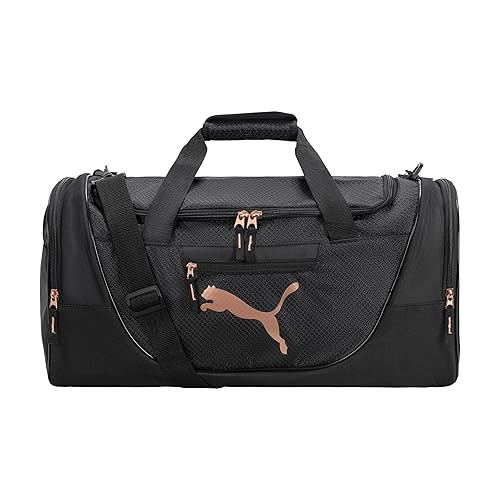 PUMA Womens Evercat Candidate Duffel Bag Sports Duffel Bags - One Size - Black/Rose Gold