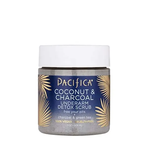
                            Pacifica Beauty, Coconut and Charcoal Underarm Detox Scrub, For Natural Deodorant Users, Aluminum Free, Safe for Sensitive Skin, 100% Vegan and Cruelty Free + Clean Beauty
                        