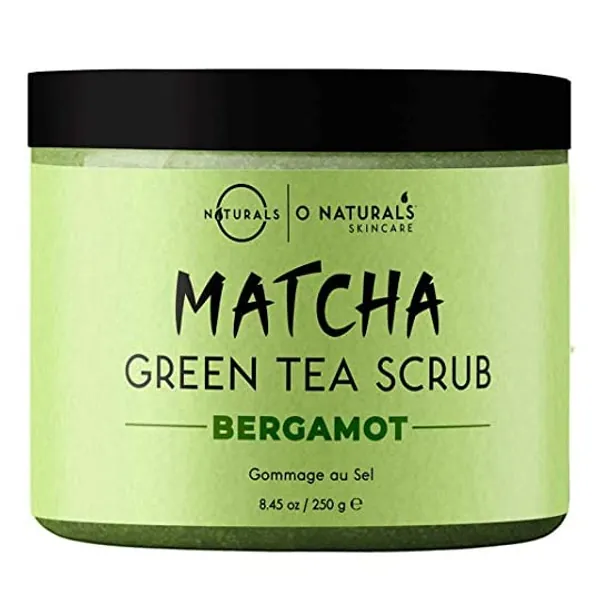 
                            O Naturals Mens Exfoliating Matcha & Bergamot Scrub, for Face Body & Foot. Mens Skin Care Routine & Ultra Hydrating Organic Oils 8.45oz
                        