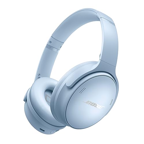 Bose QuietComfort Bluetooth Headphones, Wireless Headphones, Over Ear Noise Cancelling Headphones with Mic, Up To 24 Hours of Battery Life, Moonstone Blue - Limited Edition Color - Moonstone Blue