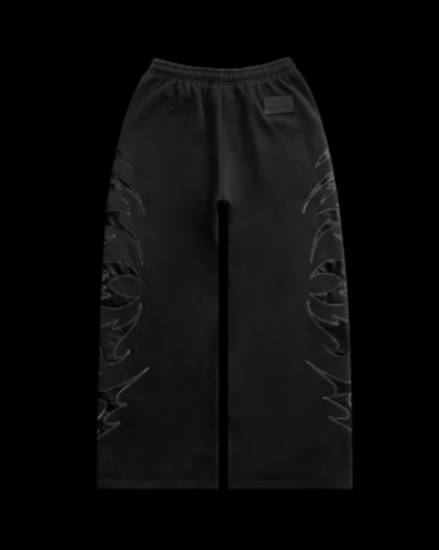 FLAME SWEATPANTS BLACK WIDOW | XS