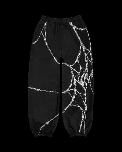 POISON RHINESTONE SWEATPANTS BLACK WIDOW | XS