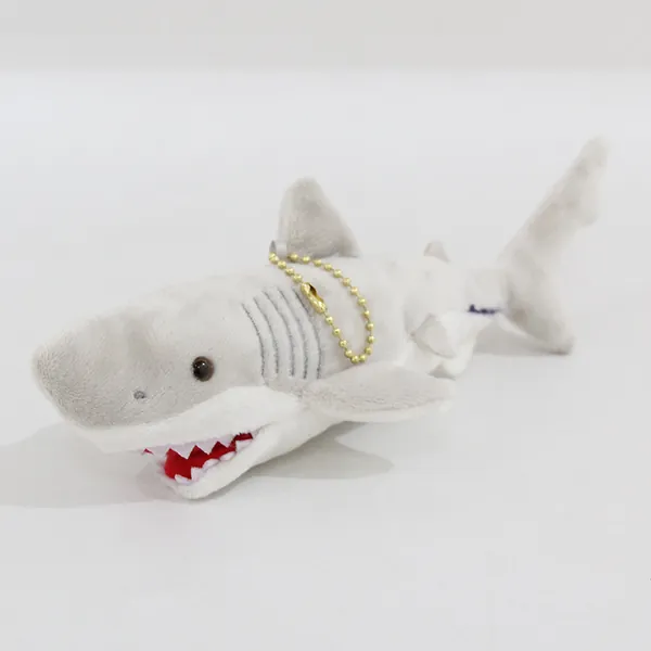 Shark Plush Key Chain Hammerhead Sharks Plushie Pendant - A