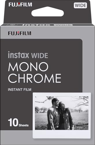 FUJIFILM Instax Wide Monochrome Film - 10 Exposures - 10 Film Pack